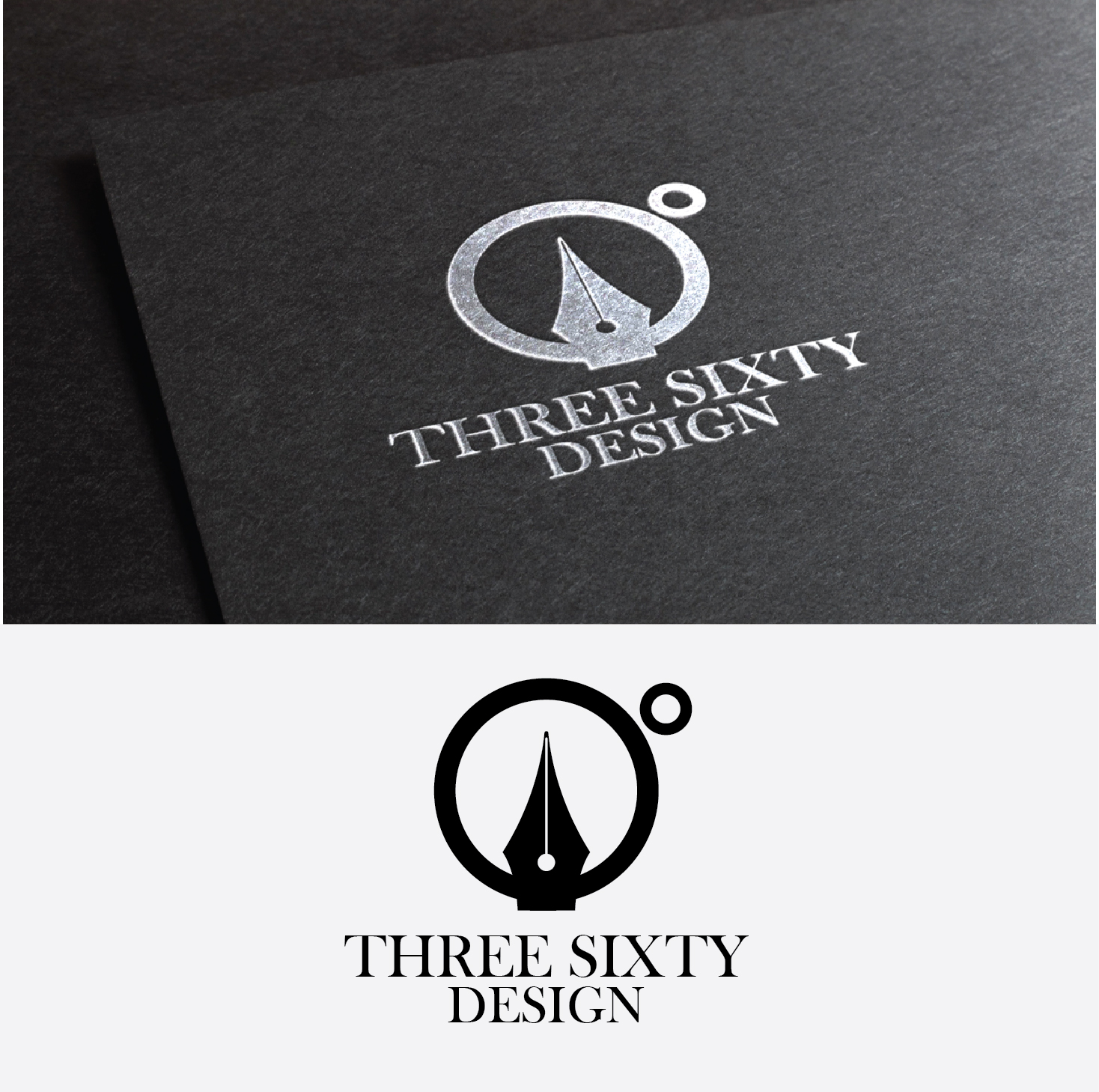 Logo Design by dcruzcreative advertising for three sixty design | Design #12099157