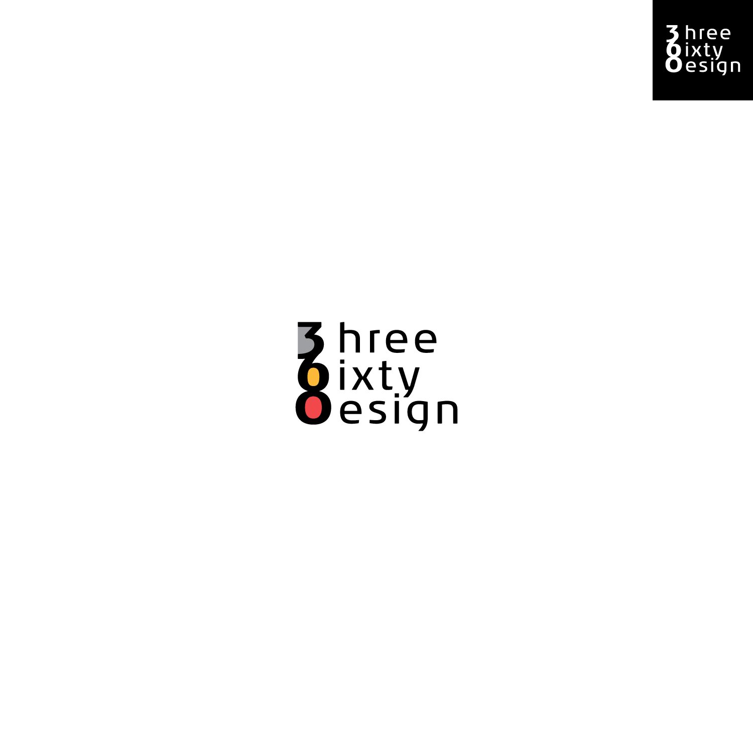 Logo Design by Rodrigo Porfiro for three sixty design | Design #12081729
