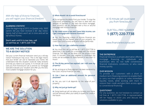 Broschüren-Design von Pedrocca für Financière Victoria Inc. | Design #2410705