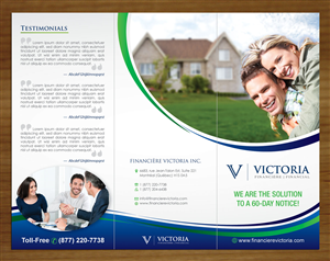 Broschüren-Design von Sbss für Financière Victoria Inc. | Design: #2391836