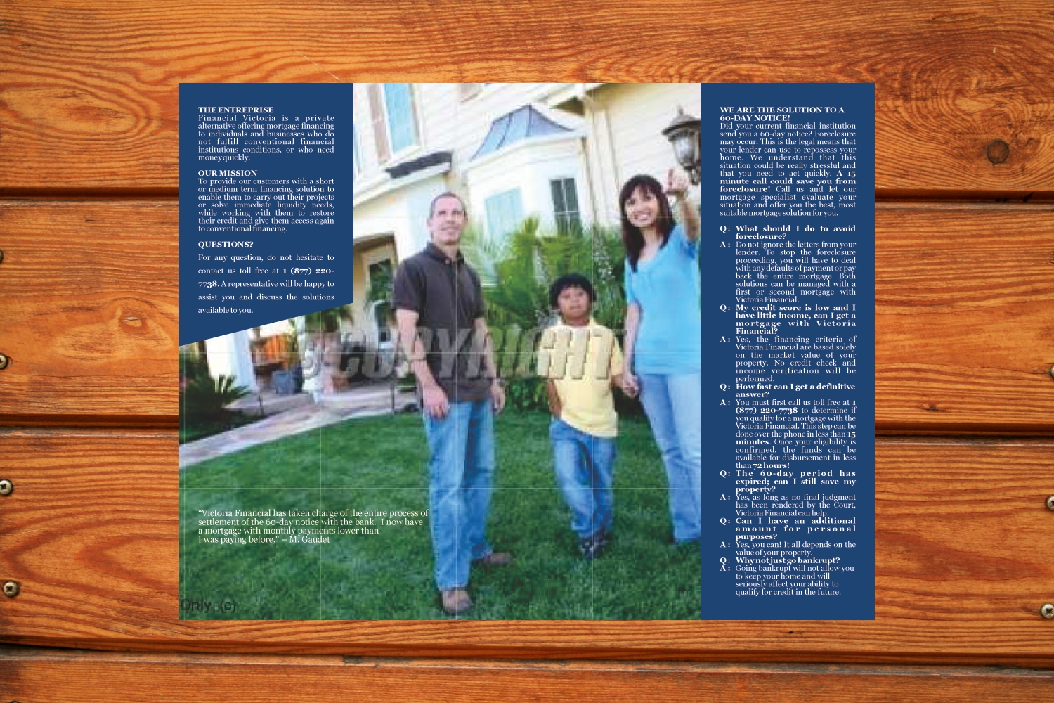 Brochure Design by barinix for Financière Victoria Inc. | Design #2379500