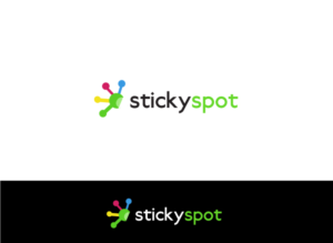 The company name of StickySpot in the logo is ok but not compulsory. | Logo Design by Hiccups Design