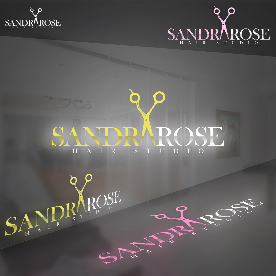 Logo Design by Real1 Studios for Cassandra's Hair Extensions | Design #12059039