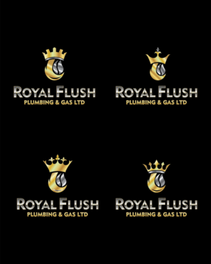 Logo Design by moisesf for RoyalFlush Plumbing & Gas Ltd | Design: #12055985