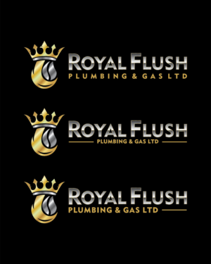 Logo Design by moisesf for RoyalFlush Plumbing & Gas Ltd | Design: #12066233