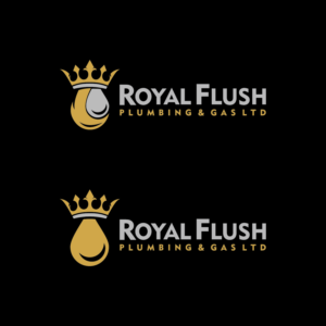 Logo Design by moisesf for RoyalFlush Plumbing & Gas Ltd | Design: #12146389