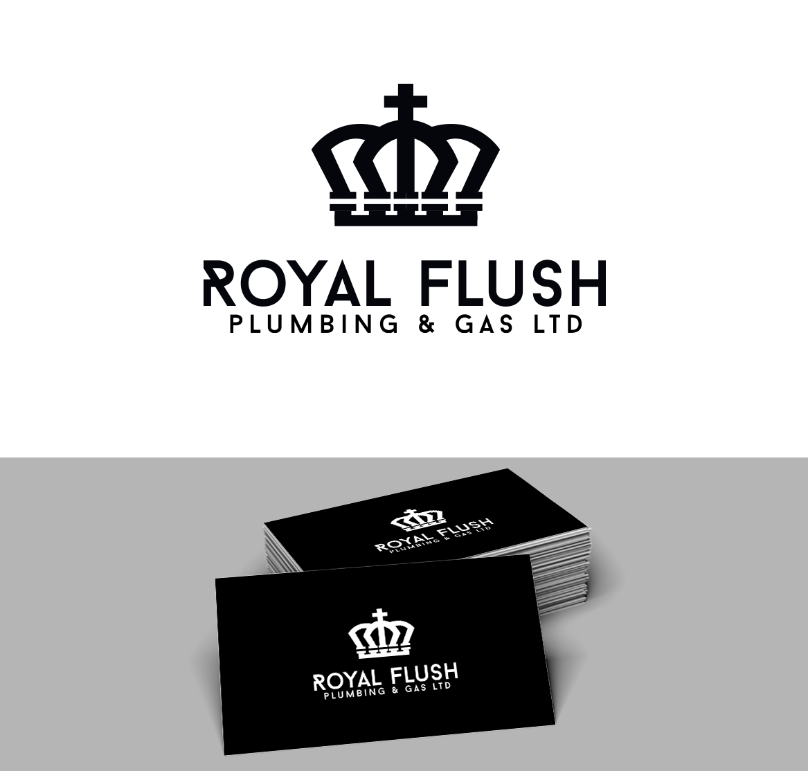 Logo Design by trufya for RoyalFlush Plumbing & Gas Ltd | Design #12146520