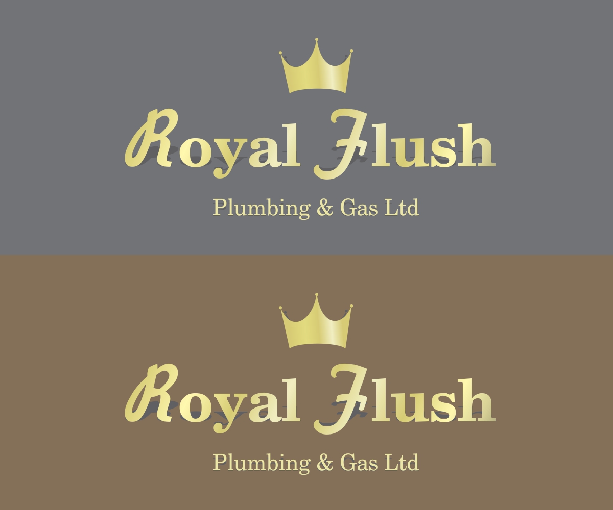 Logo Design by indrojeet2015 for RoyalFlush Plumbing & Gas Ltd | Design #12078485
