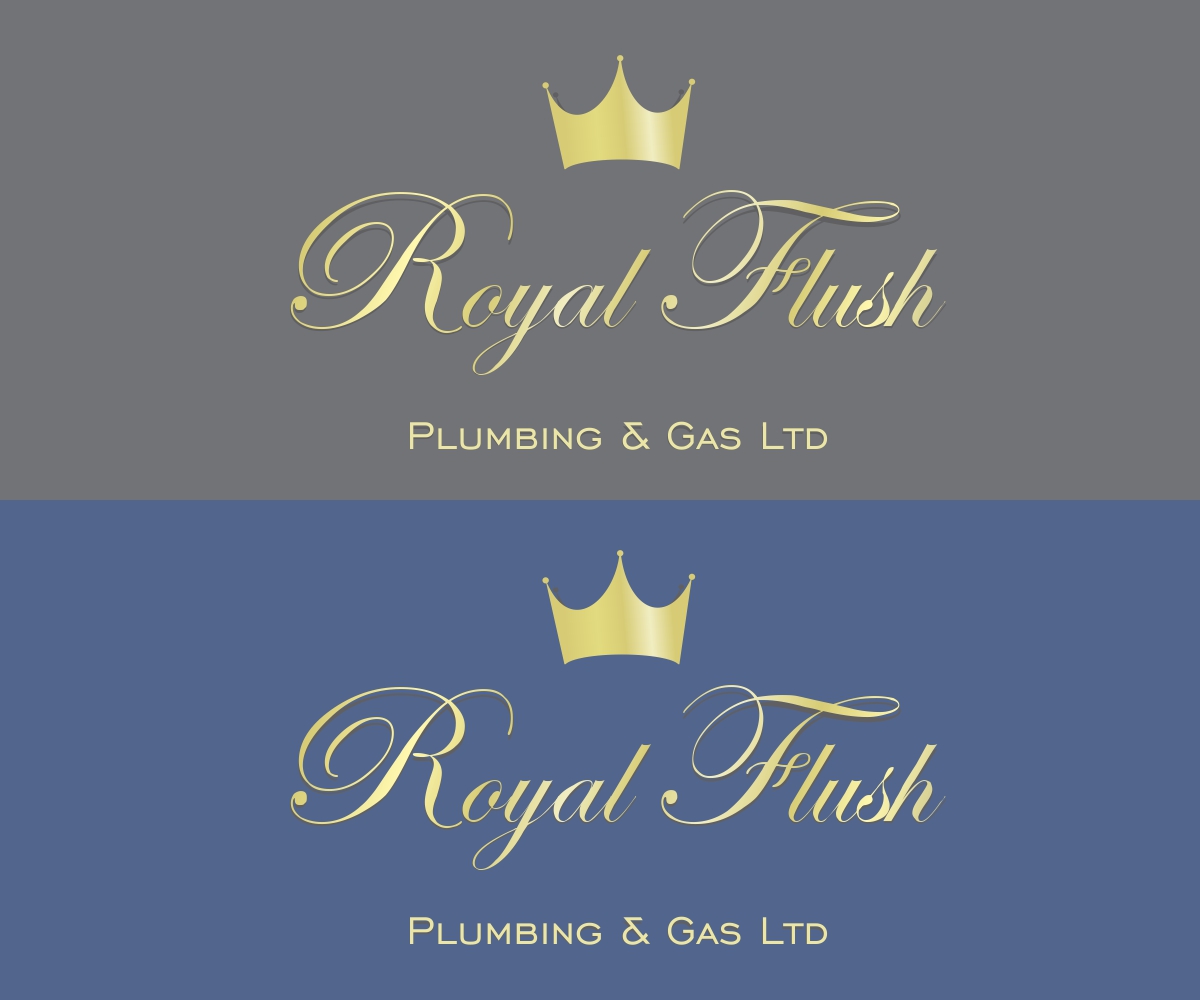 Logo Design by indrojeet2015 for RoyalFlush Plumbing & Gas Ltd | Design #12081900