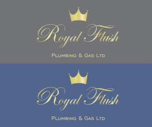 Logo Design by indrojeet2015 for RoyalFlush Plumbing & Gas Ltd | Design #12081900