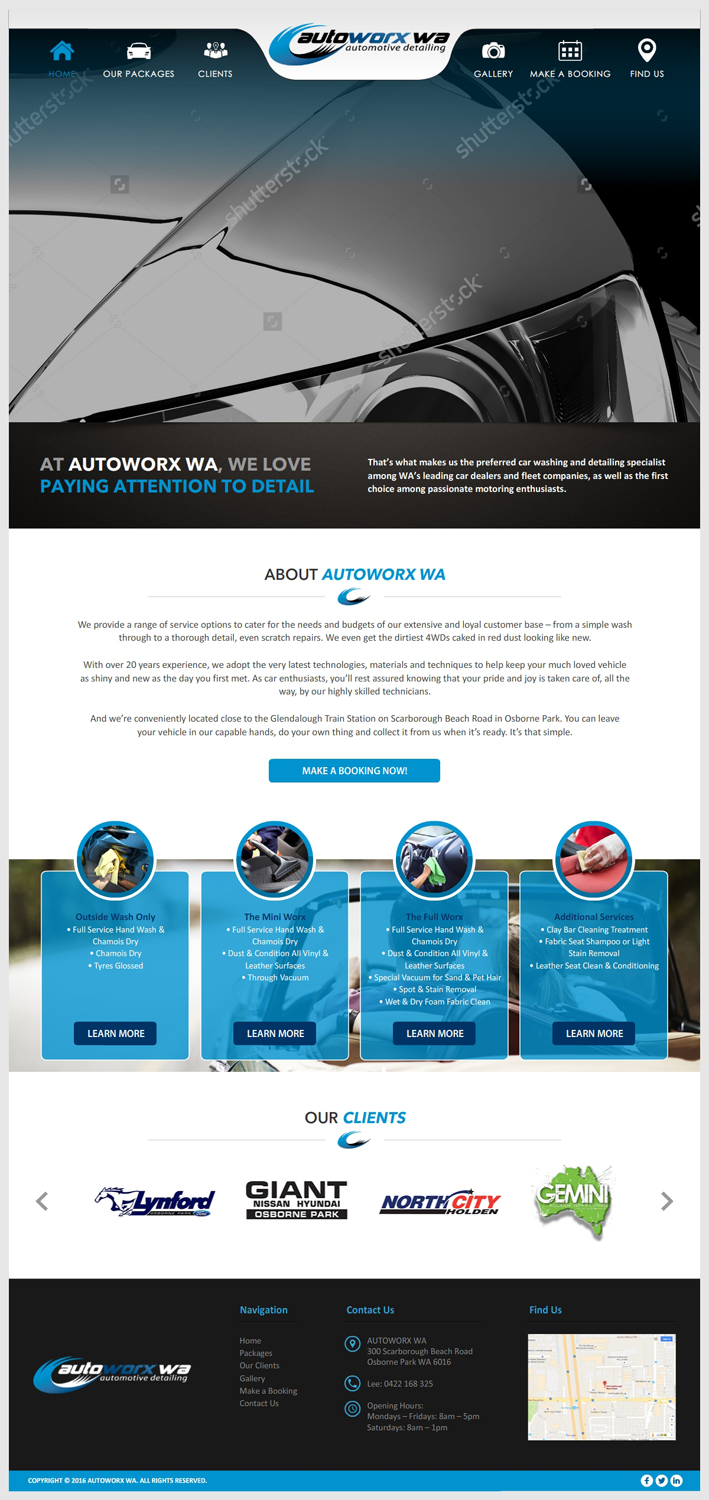 Wix-Design von -Marc- für AutoWorx | Design #12175536