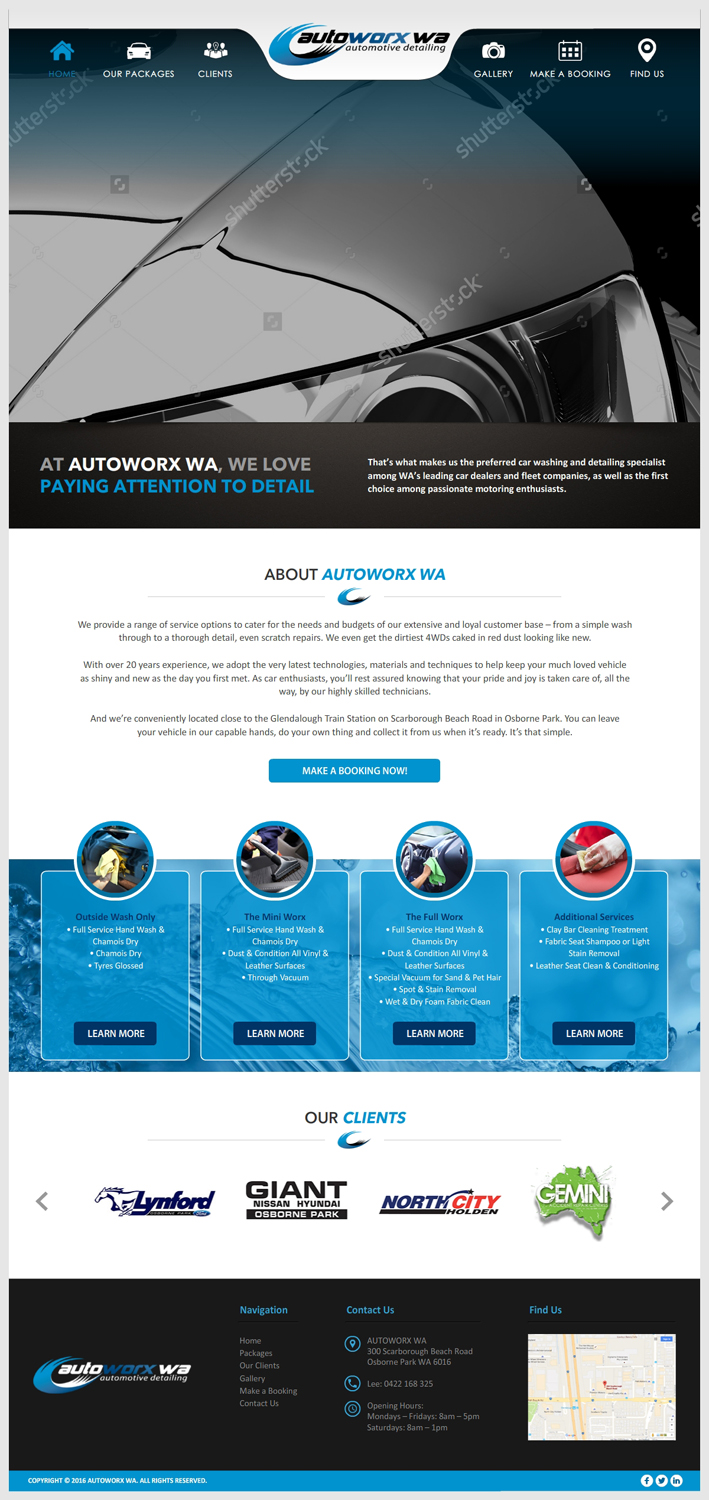Diseño Wix por -Marc- para AutoWorx | Diseño #12190901