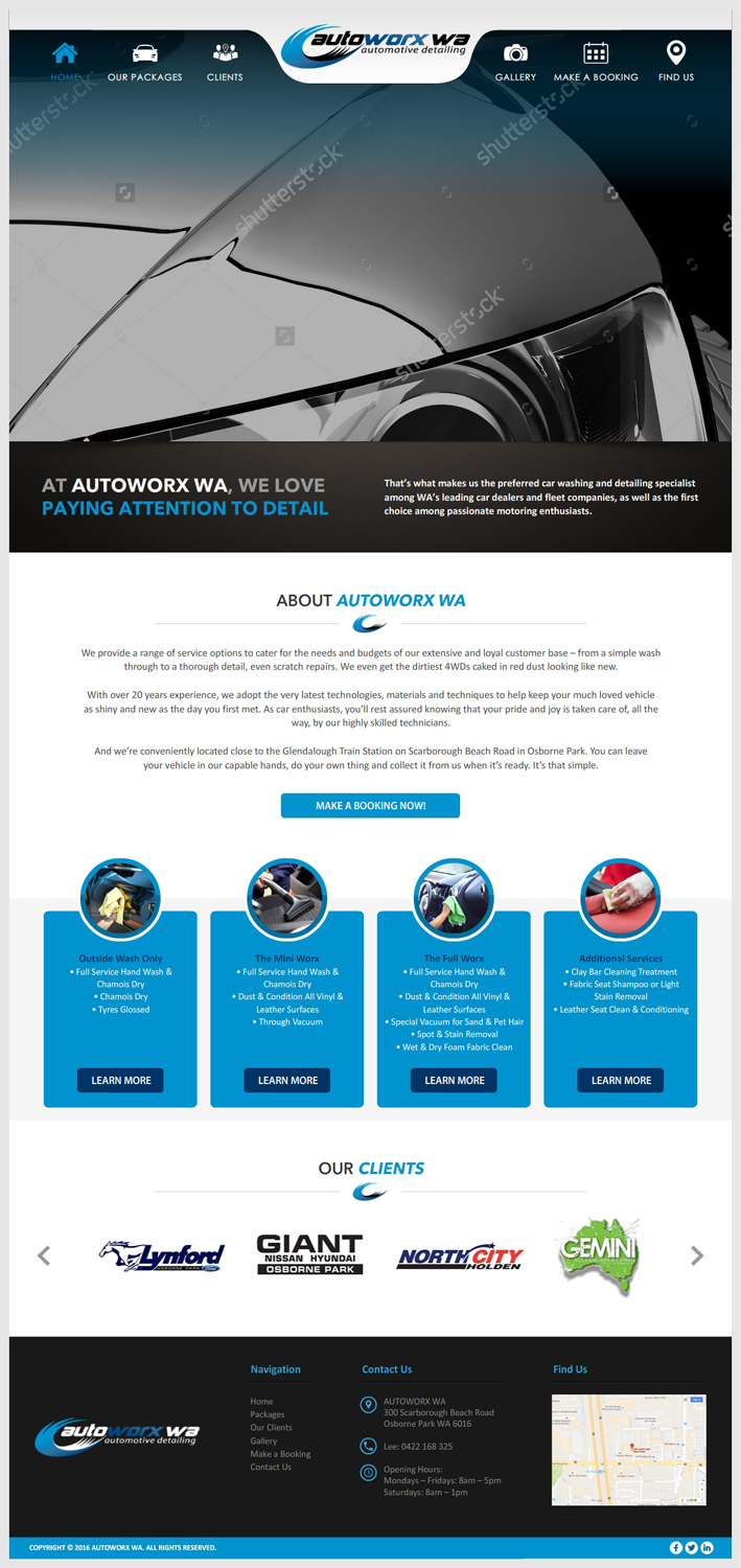 Wix Design by -Marc- for AutoWorx | Design #12192778
