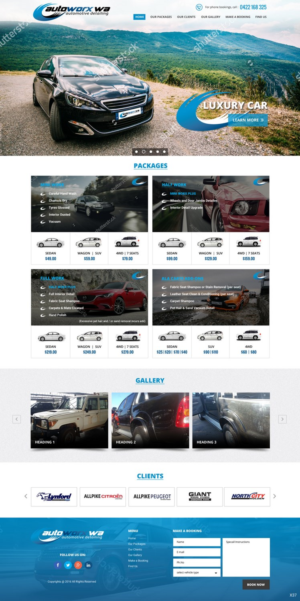 Design Wix par pb pour AutoWorx | Design : #12071768