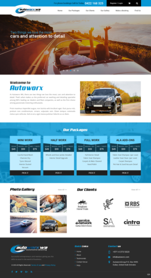 Design Wix par pb pour AutoWorx | Design : #12071769