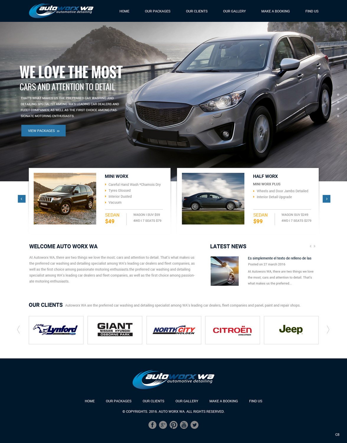 Design Wix par pb pour AutoWorx | Design #12071778