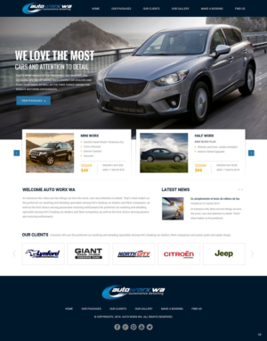 Design Wix par pb pour AutoWorx | Design : #12071778