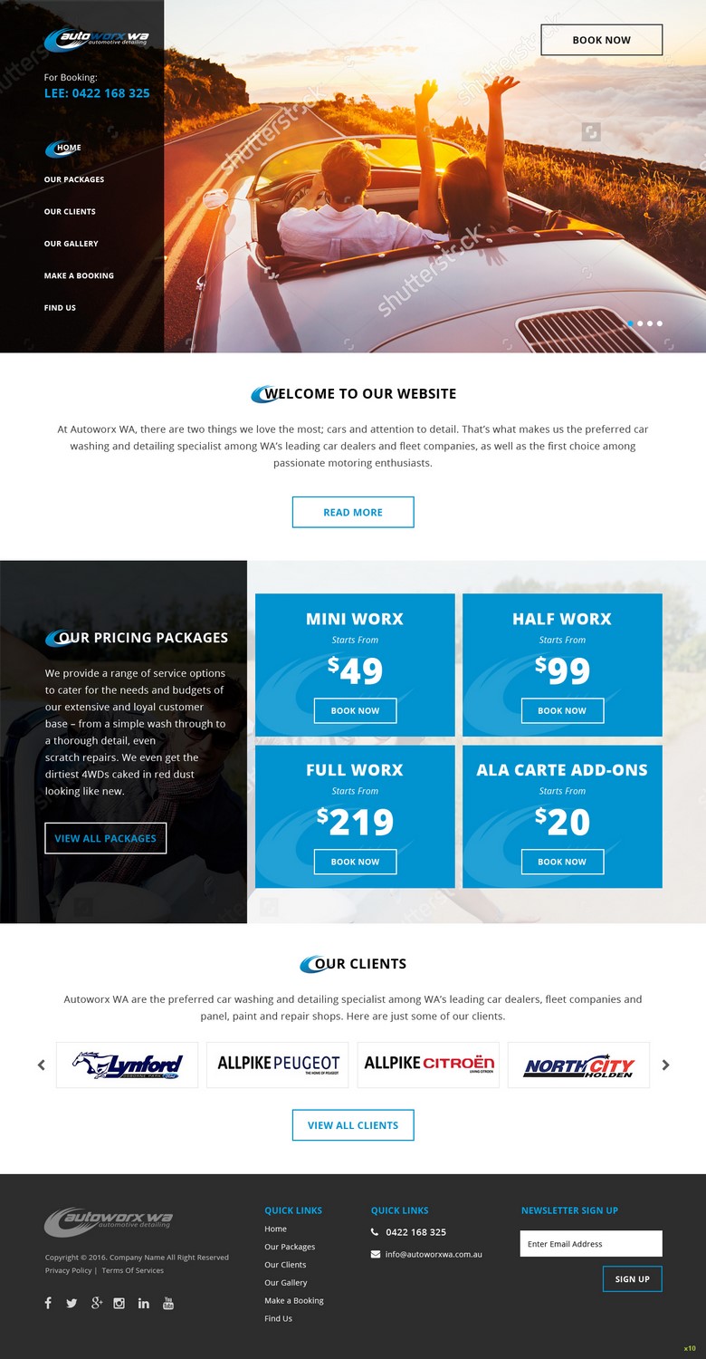 Wix Design by pb for AutoWorx | Design #12074898