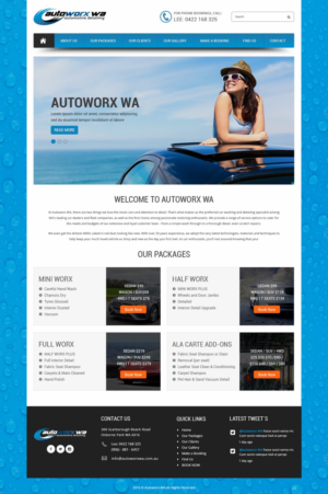 Design Wix par pb pour AutoWorx | Design : #12074900