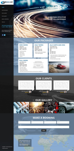 Design Wix par pb pour AutoWorx | Design : #12074905