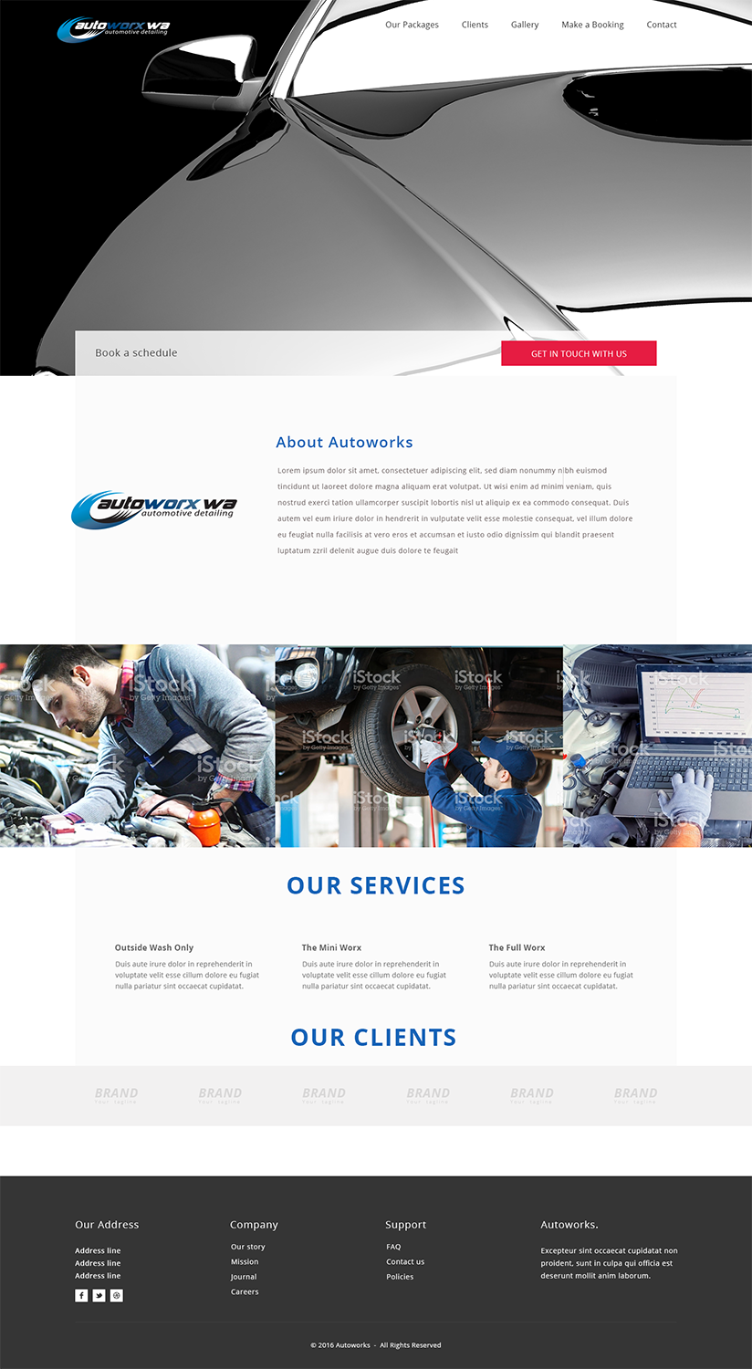 Diseño Wix por yadunath para AutoWorx | Diseño #12843183