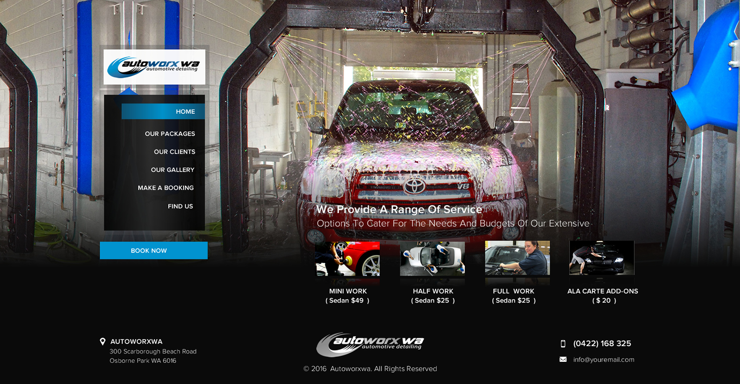 Design Wix par Sbss pour AutoWorx | Design #12054855