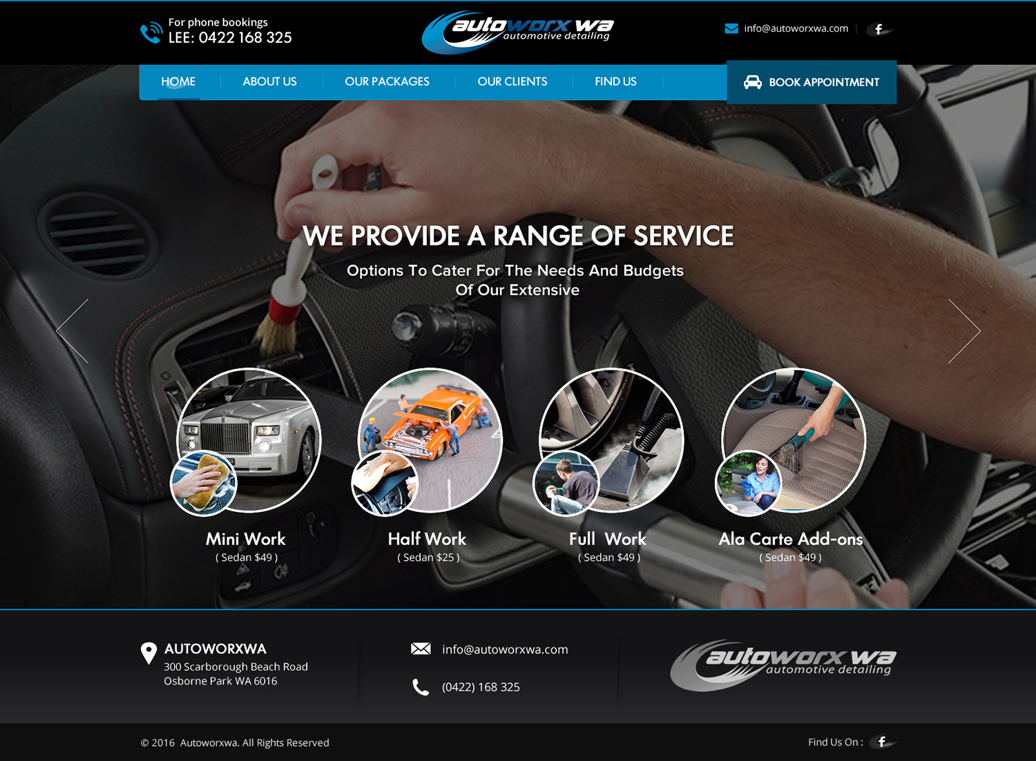 Design Wix par Sbss pour AutoWorx | Design #12062291