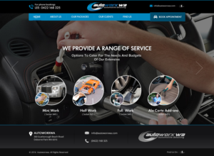 Design Wix par Sbss pour AutoWorx | Design : #12062291