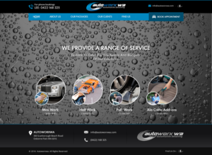 Design Wix par Sbss pour AutoWorx | Design : #12062294