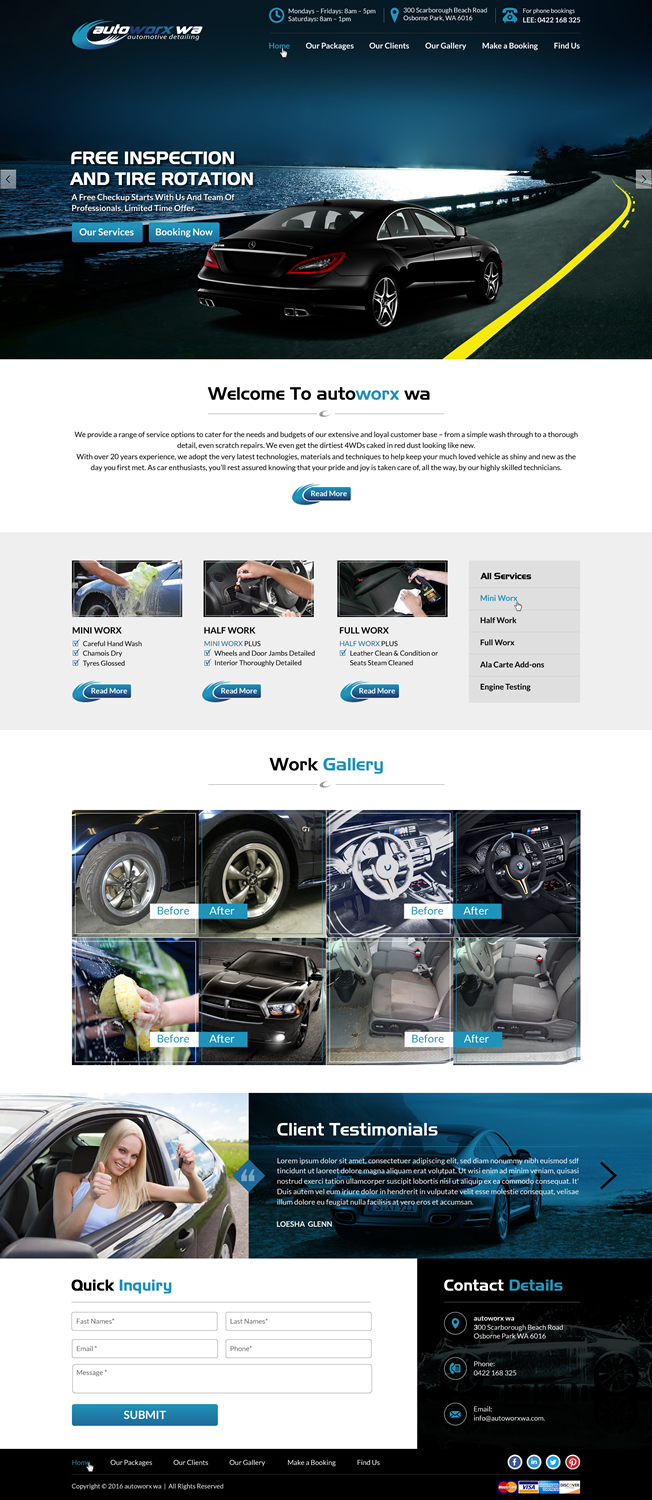 Wix-Design von Sbss für AutoWorx | Design #12063992