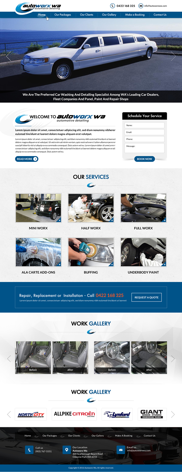 Design Wix par Sbss pour AutoWorx | Design #12063994