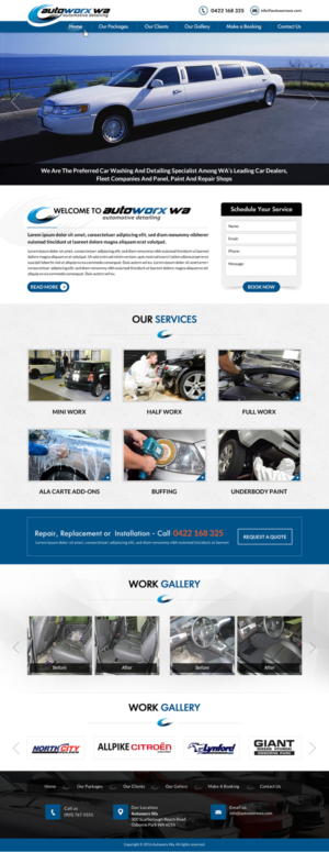 Design Wix par Sbss pour AutoWorx | Design : #12063994