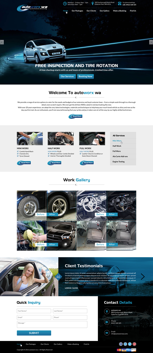 Wix Design by Sbss for AutoWorx | Design #12063995