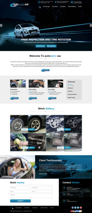 Diseño Wix por Sbss para AutoWorx | Diseño: #12063995