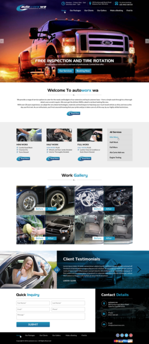 Design Wix par Sbss pour AutoWorx | Design : #12063996