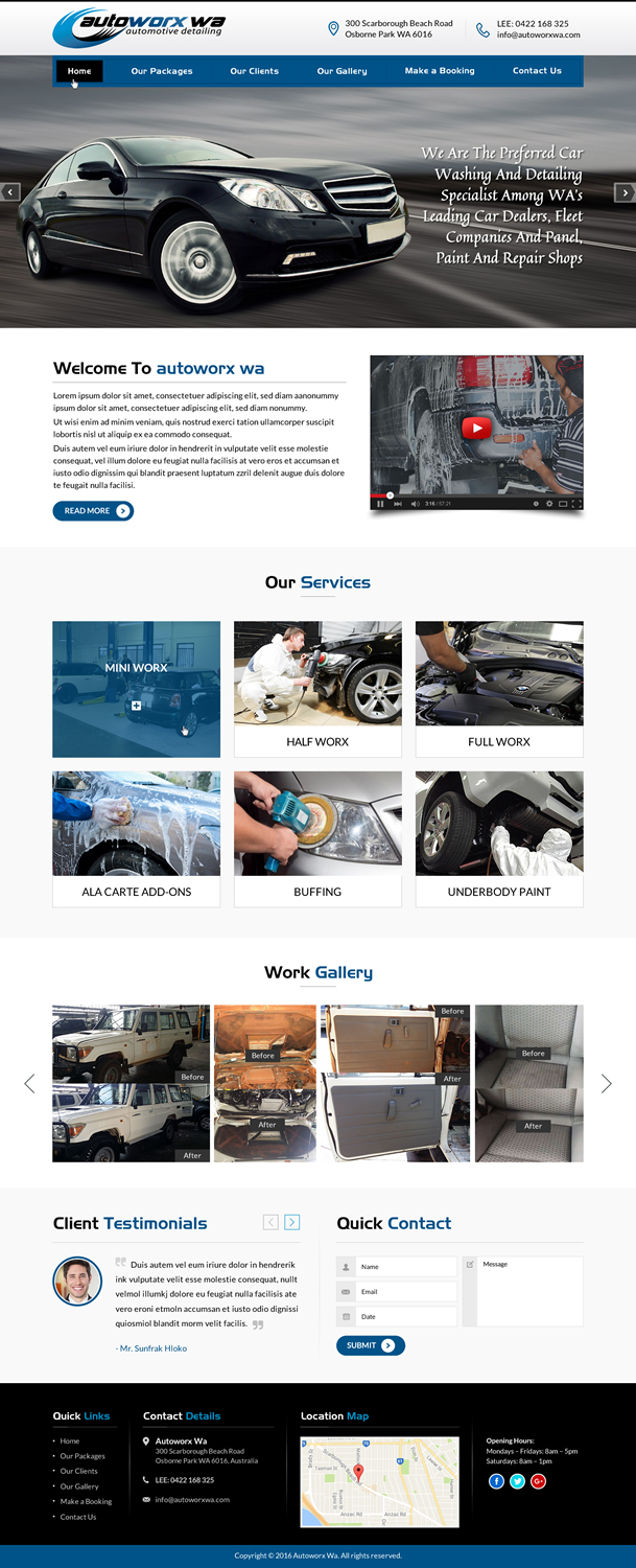 Wix-Design von Sbss für AutoWorx | Design #12063998