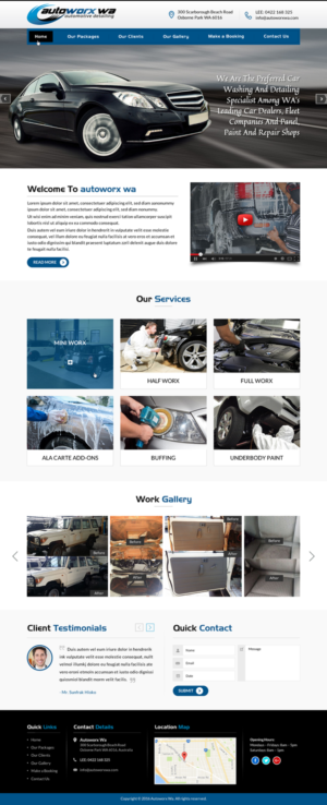 Design Wix par Sbss pour AutoWorx | Design : #12063998