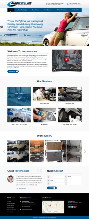 Diseño Wix por Sbss para AutoWorx | Diseño: #12064000