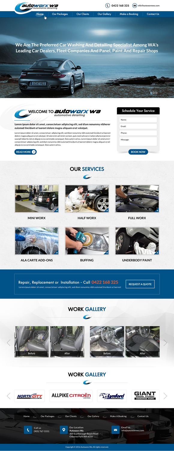 Wix-Design von Sbss für AutoWorx | Design #12064002