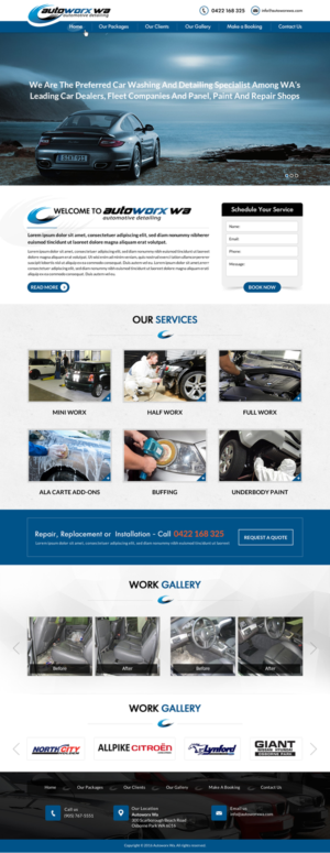 Design Wix par Sbss pour AutoWorx | Design : #12064002
