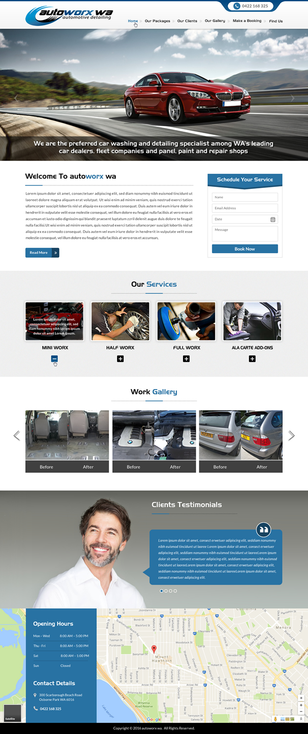Design Wix par Sbss pour AutoWorx | Design #12064005