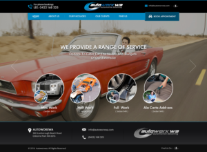 Design Wix par Sbss pour AutoWorx | Design : #12064054
