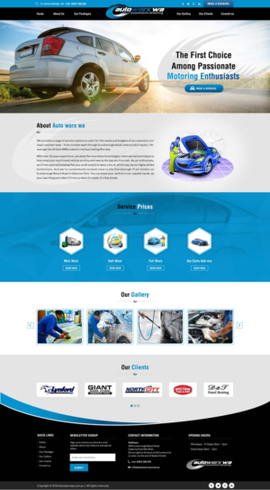 Design Wix par Sbss pour AutoWorx | Design : #12064055