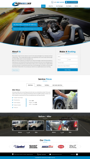 Design Wix par Sbss pour AutoWorx | Design : #12064056