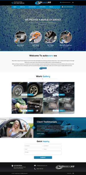 Design Wix par Sbss pour AutoWorx | Design : #12085758