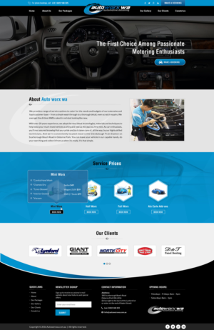 Design Wix par Sbss pour AutoWorx | Design : #12105636