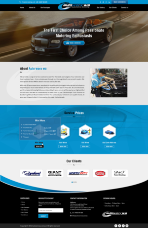 Design Wix par Sbss pour AutoWorx | Design : #12105638
