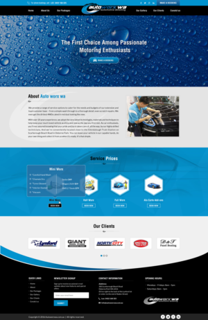 Design Wix par Sbss pour AutoWorx | Design : #12105639