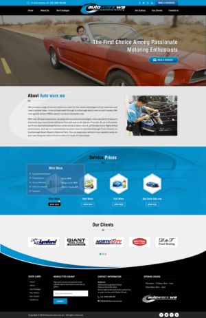 Design Wix par Sbss pour AutoWorx | Design : #12105642