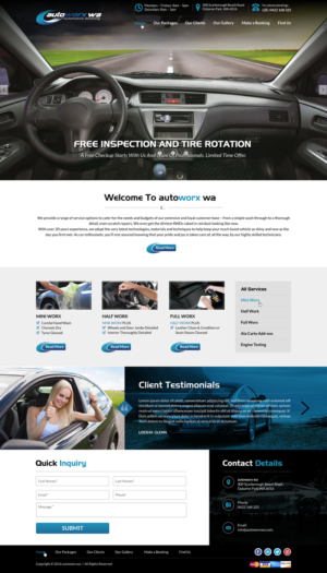 Design Wix par Sbss pour AutoWorx | Design : #12106072